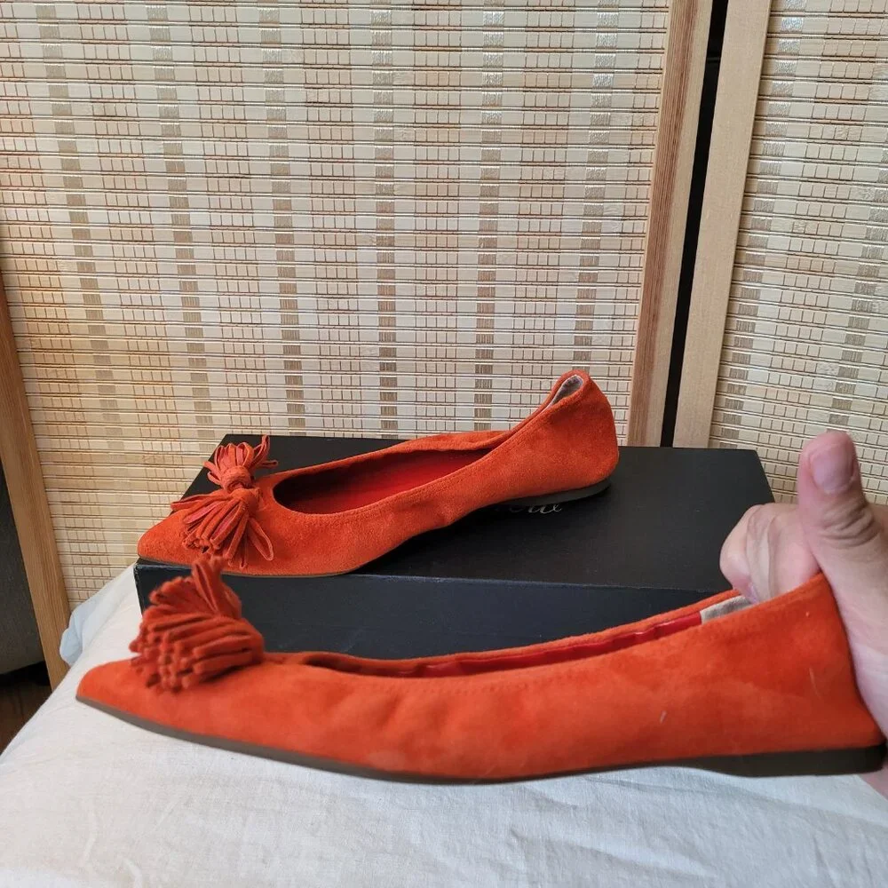 J.CREW Suede Flats with Tassel Detail - Picture 3 of 5